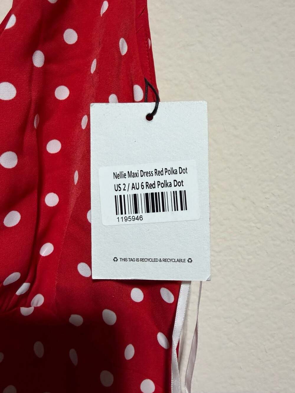 Princess Polly Nellie Red Polka Dot Maxi Dress - Picture 2 of 4